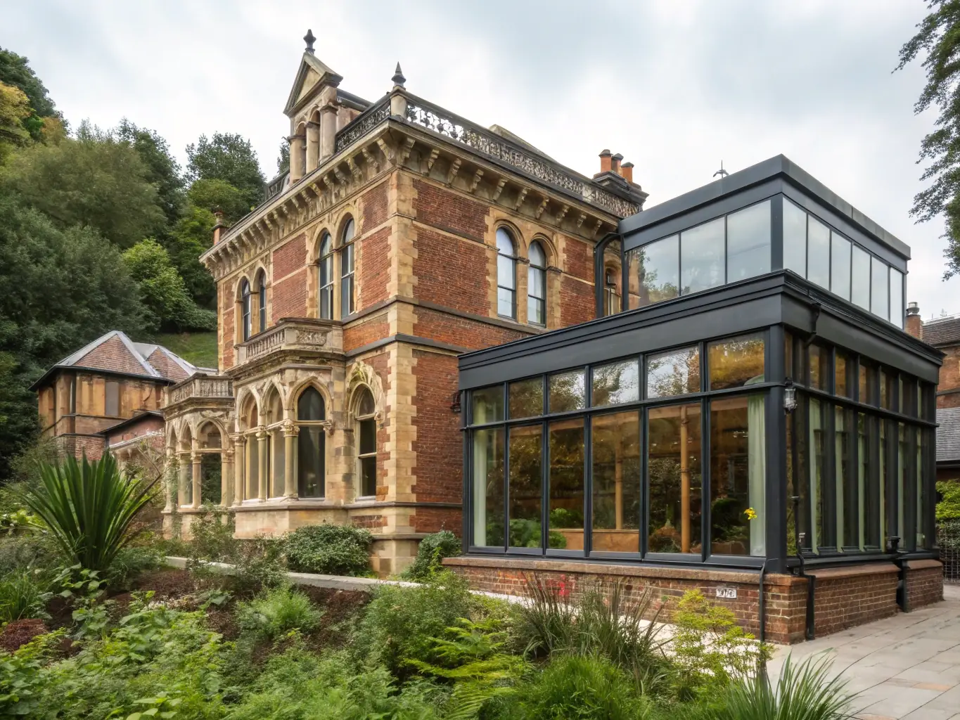 A beautifully restored local building used as a fruit heritage center, showcasing the preservation of local built heritage.